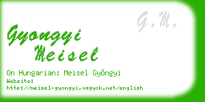 gyongyi meisel business card